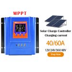SE-B Series 40A–60A MPPT Solar Charge Controller for 12V/24V/36V/48V Systems - Gerixi