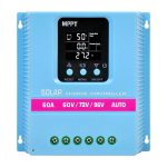 High Power 60A Solar Charging Controller 60V72V96V Automatic Recognition Suitable for off Grid Solar Energy Systems - Gerixi
