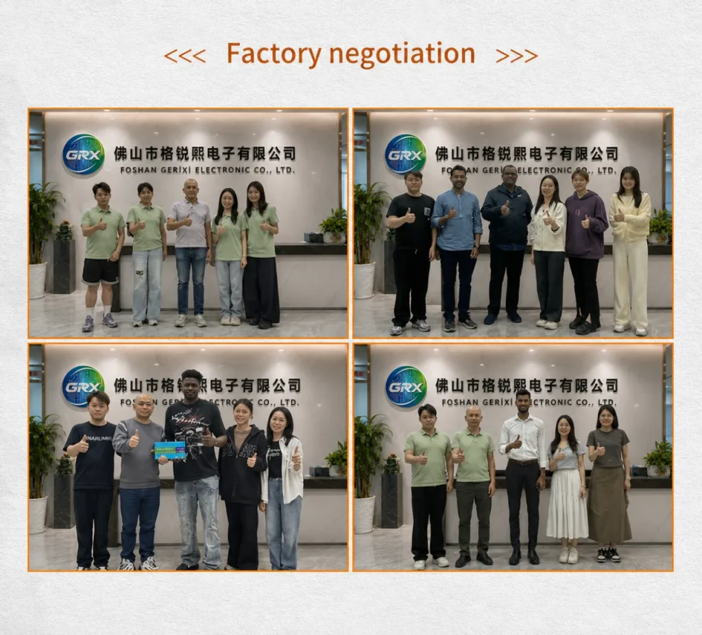 Overseas customers visiting Gerixi for product and OEM discussions